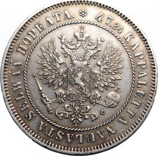 Аверс монеты - 2 марки 1908 года L - цена серебряной монеты - Финляндия, Великое княжество