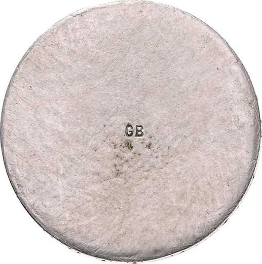 Реверс монеты - 3 марки 1917 года E "Саксония" Фридрих III Мудрый Односторонний оттиск - цена серебряной монеты - Германия, Германская Империя