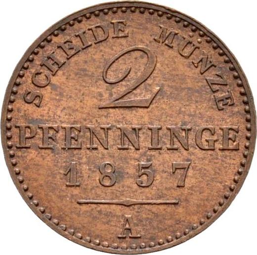 Revers 2 Pfennig 1857 A - Münze Wert - Preußen, Friedrich Wilhelm IV