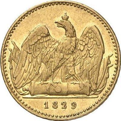 Реверс монеты - Фридрихсдор 1829 года A - цена золотой монеты - Пруссия, Фридрих Вильгельм III