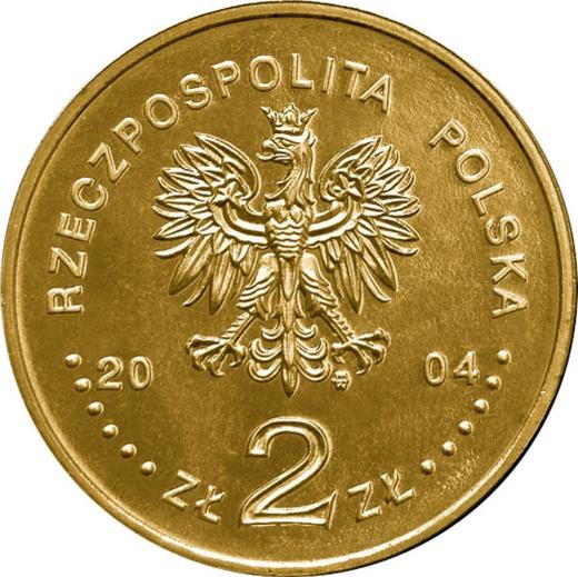 Аверс монеты - 2 злотых 2004 года MW NR "100 лет Академии изобразительных искусств" - цена  монеты - Польша, III Республика после деноминации