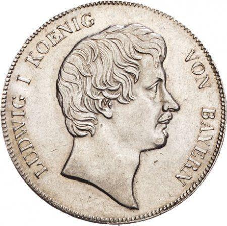 Awers monety - Talar 1830 - cena srebrnej monety - Bawaria, Ludwik I