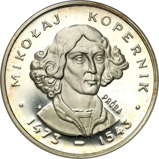 Rewers monety - PRÓBA 100 złotych 1973 MW SW "Mikołaj Kopernik" Srebro - cena srebrnej monety - Polska, PRL