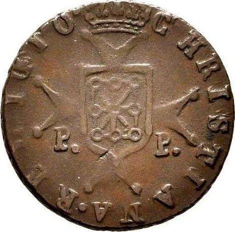 Reverso Medio maravedí 1818 PP "Tipo 1818-1819" - valor de la moneda  - España, Fernando VII