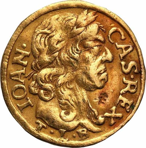 Аверс монеты - Полдуката 1660 года TLB "Тип 1660-1662" - цена золотой монеты - Польша, Ян II Казимир