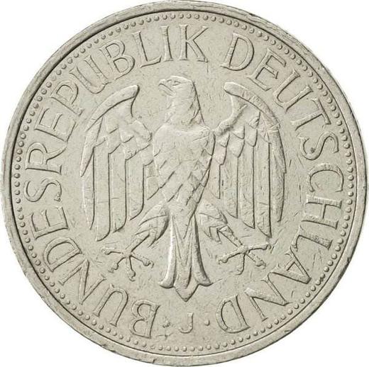 Реверс монеты - 1 марка 1982 года J - цена  монеты - Германия, ФРГ