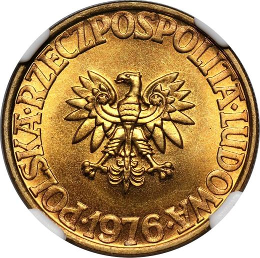 Anverso 5 eslotis 1976 - valor de la moneda  - Polonia, República Popular