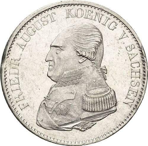 Аверс монеты - Талер 1822 года I.G.S. - цена серебряной монеты - Саксония-Альбертина, Фридрих Август I