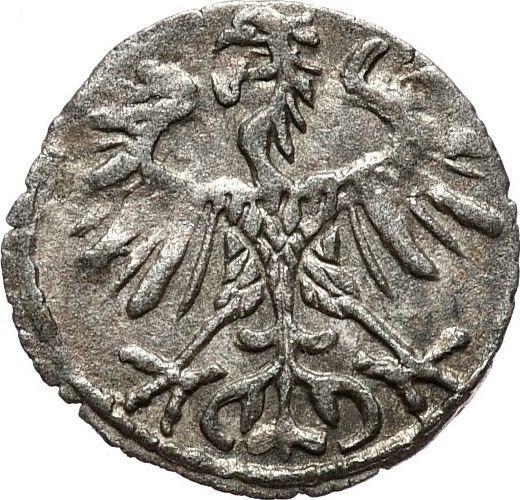 Аверс монеты - Денарий 1553 года "Литва" - цена серебряной монеты - Польша, Сигизмунд II Август