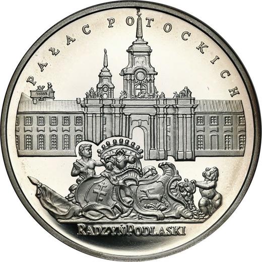 Reverso 20 eslotis 1999 MW RK "Palacio de Potocki en Radzyn Podlaski" - valor de la moneda de plata - Polonia, República moderna