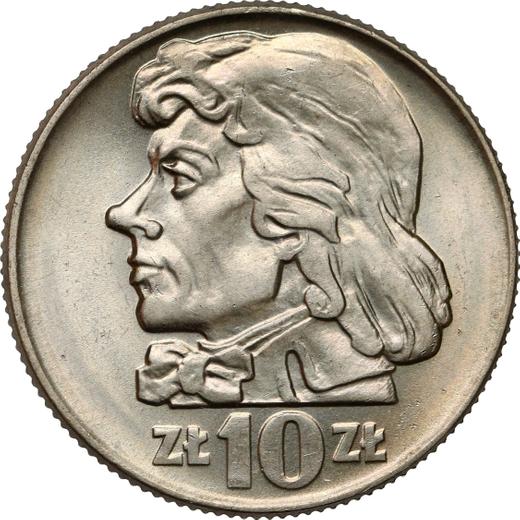 Реверс монеты - 10 злотых 1966 года MW "200 лет со дня смерти Тадеуша Костюшко" - цена  монеты - Польша, Народная Республика