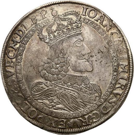Аверс монеты - Талер 1652 года AT - цена серебряной монеты - Польша, Ян II Казимир