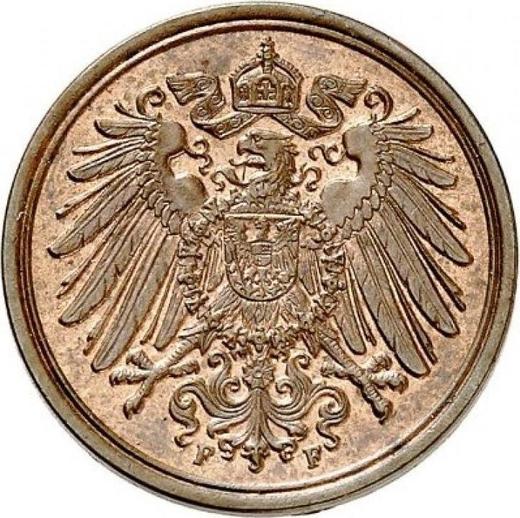 Rewers monety - 1 fenig 1895 F "Typ 1890-1916" - cena  monety - Niemcy, Cesarstwo Niemieckie