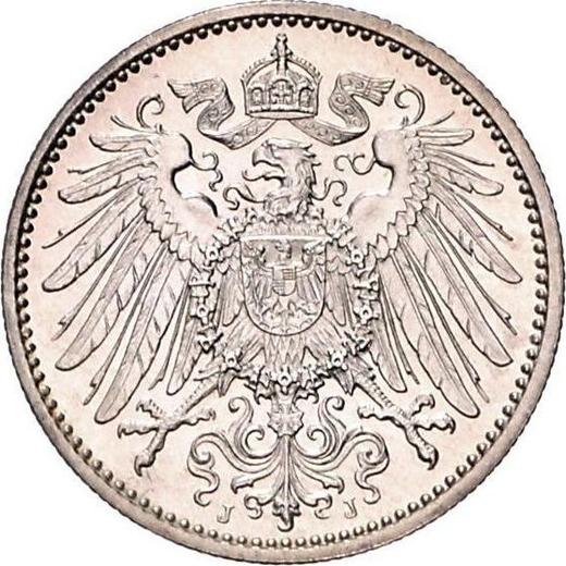 Rewers monety - 1 marka 1902 J "Typ 1891-1916" - cena srebrnej monety - Niemcy, Cesarstwo Niemieckie
