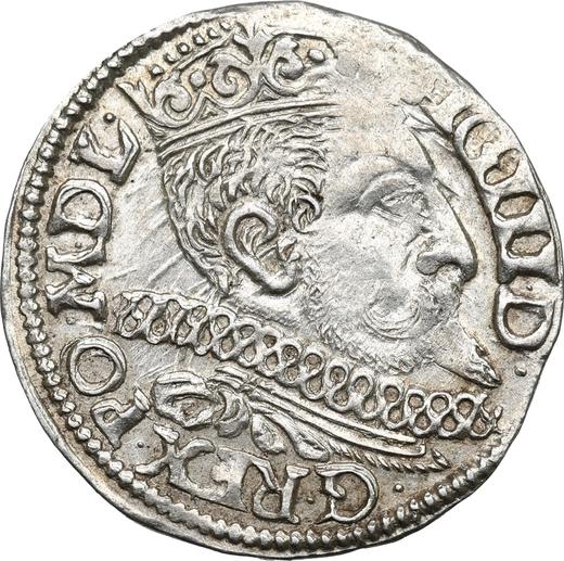Аверс монеты - Трояк (3 гроша) 1597 года IF HR "Познаньский монетный двор" - цена серебряной монеты - Польша, Сигизмунд III Ваза