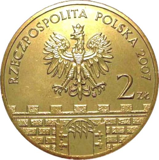 Аверс монеты - 2 злотых 2007 года MW UW "Клодзко" - цена  монеты - Польша, III Республика после деноминации