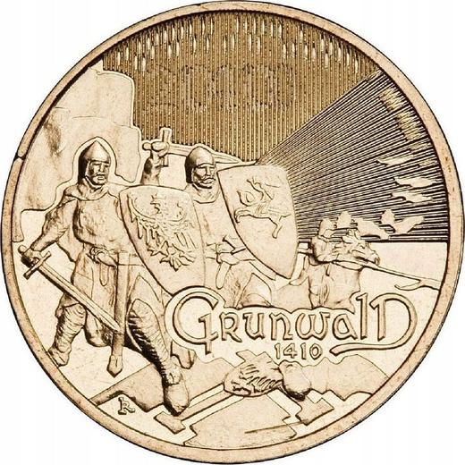 Реверс монеты - 2 злотых 2010 года MW RK "Грюнвальдская битва" - цена  монеты - Польша, III Республика после деноминации