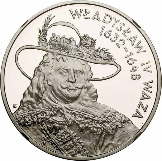 Reverso 10 eslotis 1999 MW ET "Vladislao IV Vasa" Retrato busto - valor de la moneda de plata - Polonia, República moderna