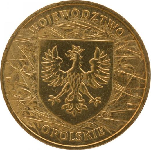 Реверс монеты - 2 злотых 2004 года MW NR "Опольское воеводство" - цена  монеты - Польша, III Республика после деноминации
