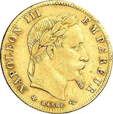 Obverse 5 Francs 1864 BB "Type 1862-1869" Strasbourg - France, Napoleon III