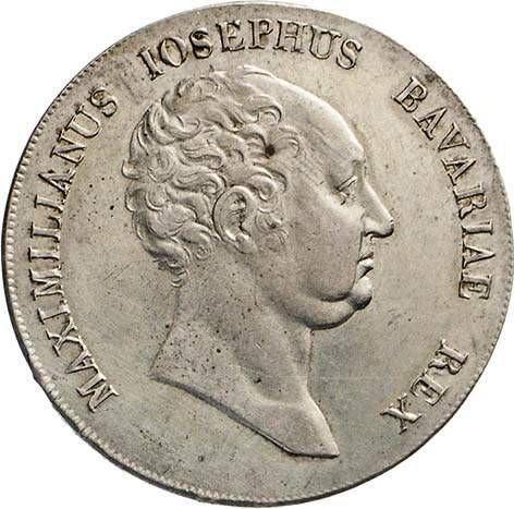 Awers monety - Talar 1811 "Typ 1809-1825" - cena srebrnej monety - Bawaria, Maksymilian I