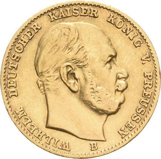Anverso 10 marcos 1876 B "Prusia" - valor de la moneda de oro - Alemania, Imperio alemán