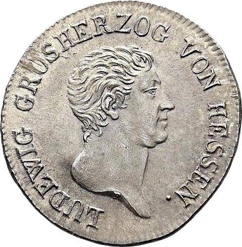 Аверс монеты - 10 крейцеров 1808 года R. F. - цена серебряной монеты - Гессен-Дармштадт, Людвиг I