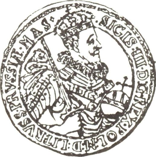 Аверс монеты - Полталера 1622 года II VE - цена серебряной монеты - Польша, Сигизмунд III Ваза
