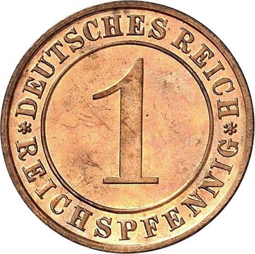 Anverso 1 Reichspfennig 1928 A - valor de la moneda  - Alemania, República de Weimar
