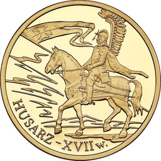 Reverso 200 eslotis 2009 MW AN "Húsar alado" - valor de la moneda de oro - Polonia, República moderna
