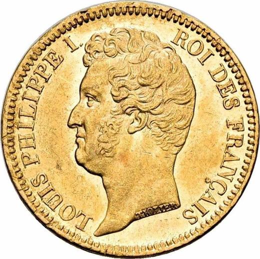 Obverse 20 Francs 1831 A "Impressed edge" Paris - France, Louis Philippe I