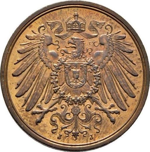 Reverso 2 Pfennige 1912 J "Tipo 1904-1916" - valor de la moneda  - Alemania, Imperio alemán