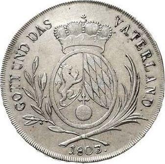 Reverso Tálero 1803 "Tipo 1803-1805" - valor de la moneda de plata - Baviera, Maximilian I