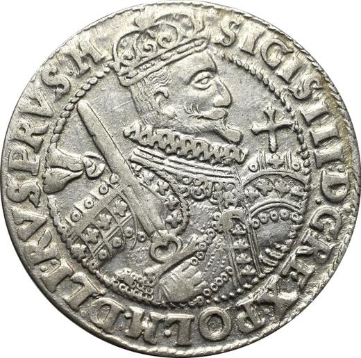 Awers monety - Ort (18 groszy) 1623 - cena srebrnej monety - Polska, Zygmunt III