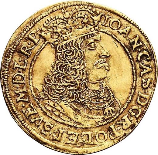 Аверс монеты - Дукат 1661 года HDL "Торунь" - цена золотой монеты - Польша, Ян II Казимир