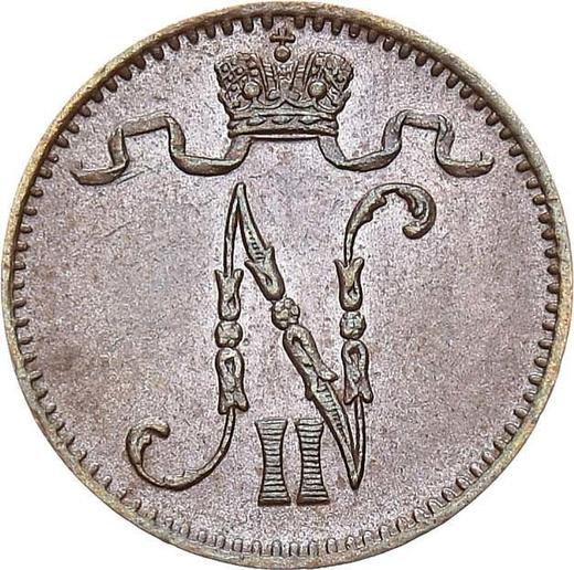 Аверс монеты - 1 пенни 1903 года - цена  монеты - Финляндия, Великое княжество