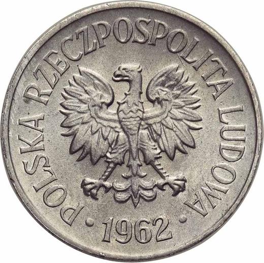 Anverso 20 groszy 1962 - valor de la moneda  - Polonia, República Popular
