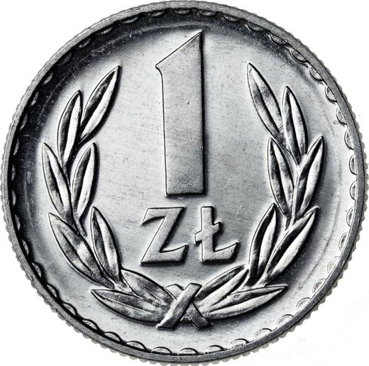 Reverse 1 Zloty 1974 MW - Poland, Peoples Republic