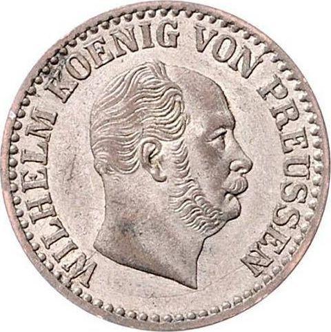 Аверс монеты - 1 серебряный грош 1865 года A - цена серебряной монеты - Пруссия, Вильгельм I