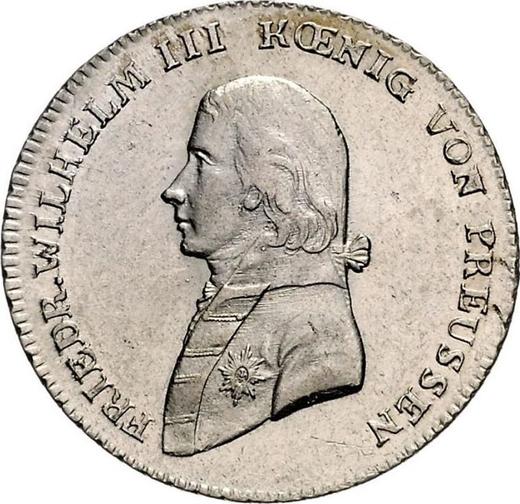 Awers monety - 1/3 talara 1801 A - cena srebrnej monety - Prusy, Fryderyk Wilhelm III