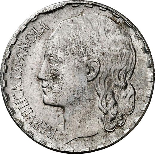 Obverse Pattern 1 Peseta 1937 Nickel -  Coin Value - Spain, II Republic