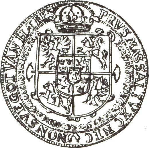 Реверс монеты - Талер без года (1587-1632) II - цена серебряной монеты - Польша, Сигизмунд III Ваза