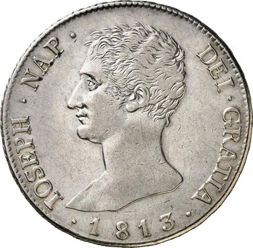 Avers 20 Reales 1813 M RN - Silbermünze Wert - Spanien, Joseph Bonaparte