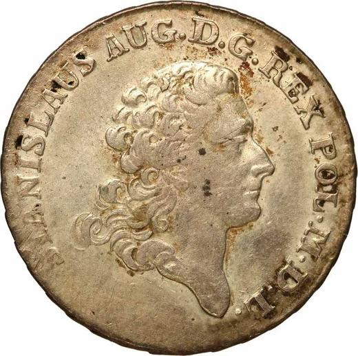 Obverse 2 Zlote (8 Groszy) 1782 EB - Silver Coin Value - Poland, Stanislaus II Augustus