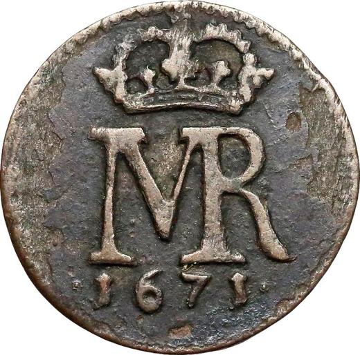 Obverse Schilling (Szelag) 1671 "Torun" - Silver Coin Value - Poland, Michael Korybut