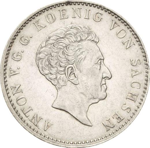 Anverso Tálero 1830 S "Minero" - valor de la moneda de plata - Sajonia, Antonio