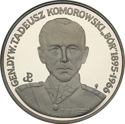 Rewers monety - 200000 złotych 1990 MW SW "Tadeusz Komorowski 'Bor'" - cena srebrnej monety - Polska, III RP przed denominacją