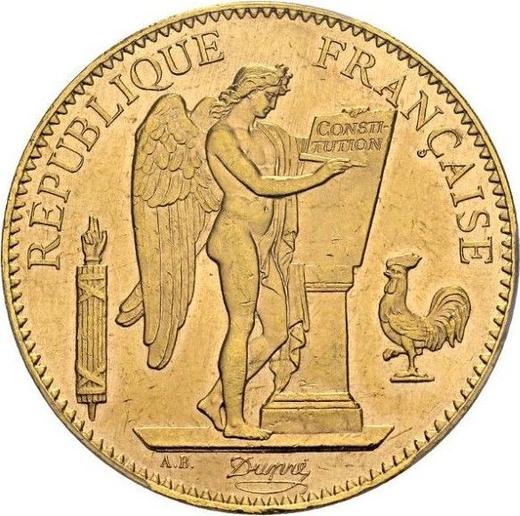 Аверс монеты - 100 франков 1902 года A "Тип 1878-1914" Париж - цена золотой монеты - Франция, Третья республика