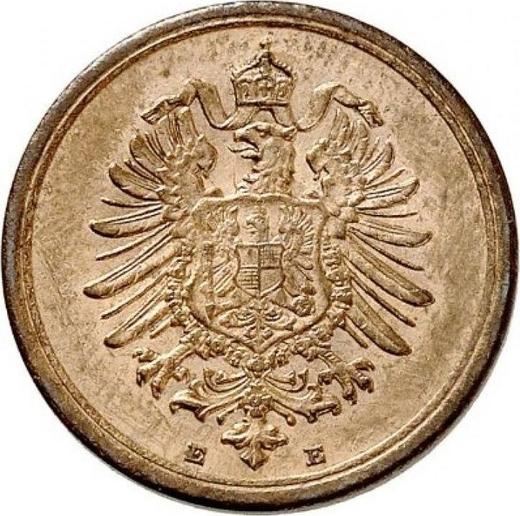 Реверс монеты - 1 пфенниг 1874 года E "Тип 1873-1889" - цена  монеты - Германия, Германская Империя