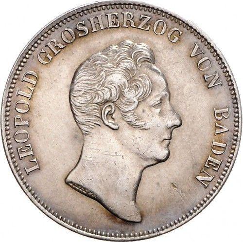 Anverso Tálero 1830 - valor de la moneda de plata - Baden, Leopoldo I de Baden